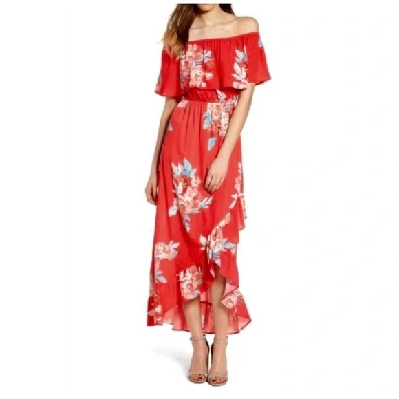 Mimi Chica Off the Shoulder Maxi Dress By Nordstrom 
Size XL - Picture 11 of 12